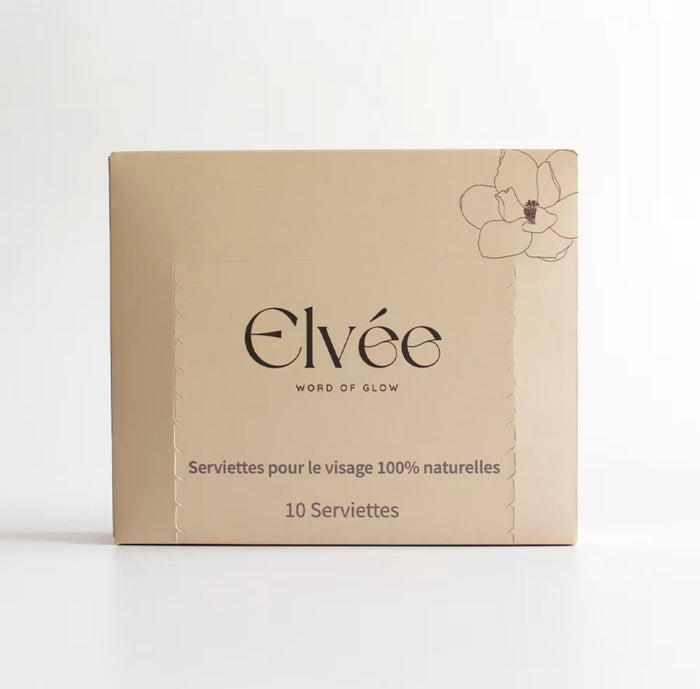 Serviettes Visage Jetables Format Voyage – 100 % Naturelles, Douces et Hypoallergéniques – Lot de 10
